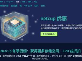 Netcup冬季促销(2月25-27日):根服务器、VPS 、网络托管和域名将获得更多存储空间、CPU核心或折扣